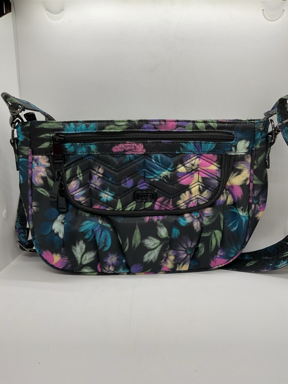 Lug Mambo Floral Crossbody Bag - Black Multi